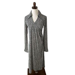 Diane von‎ Furstenberg Maternity Julian Silk Wrap Dress Sz Large Multi color